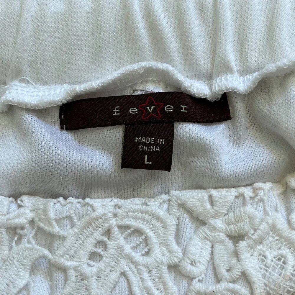 Fever white crocheted